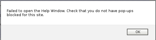 Popup dialogue